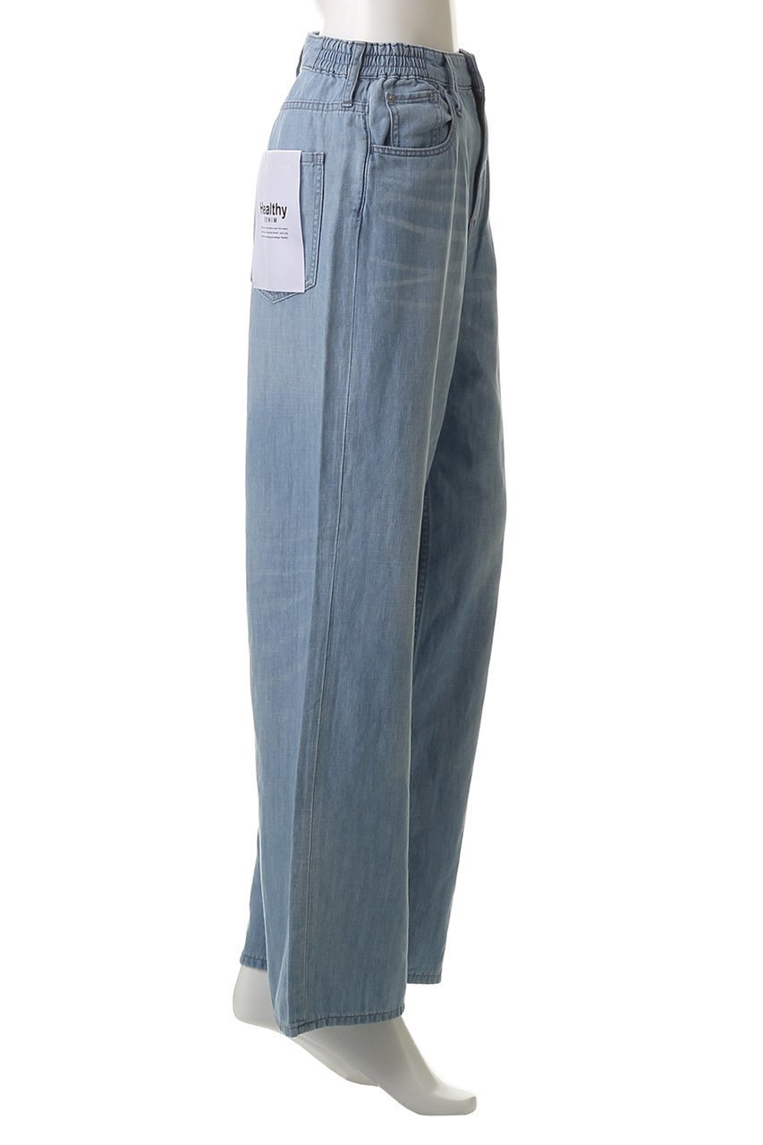 【ヘルシーデニム/Healthy Denim】のBreezyPinkPepperEasy ワイドストレートデニムパンツ 人気、トレンドファッション・服の通販 founy(ファニー) 　ファッション　Fashion　レディースファッション　Fashion for Women　パンツ　Pants & Trousers　デニムパンツ・ジーンズ・美脚デニム　Denim Jeans & Pants　クロップド　Cropped, Short Length　ストレート　Straight, Straight Cut　デニム　Denim, Jeans Material　トレンド　Trend, Trending Now　リネン　Linen, Linen Fabric　ワイド　Wide, Wide Fit　人気　Popular, Best Seller　夏　Summer　other-3|ID: prp329100004477232 ipo3291000000032814396