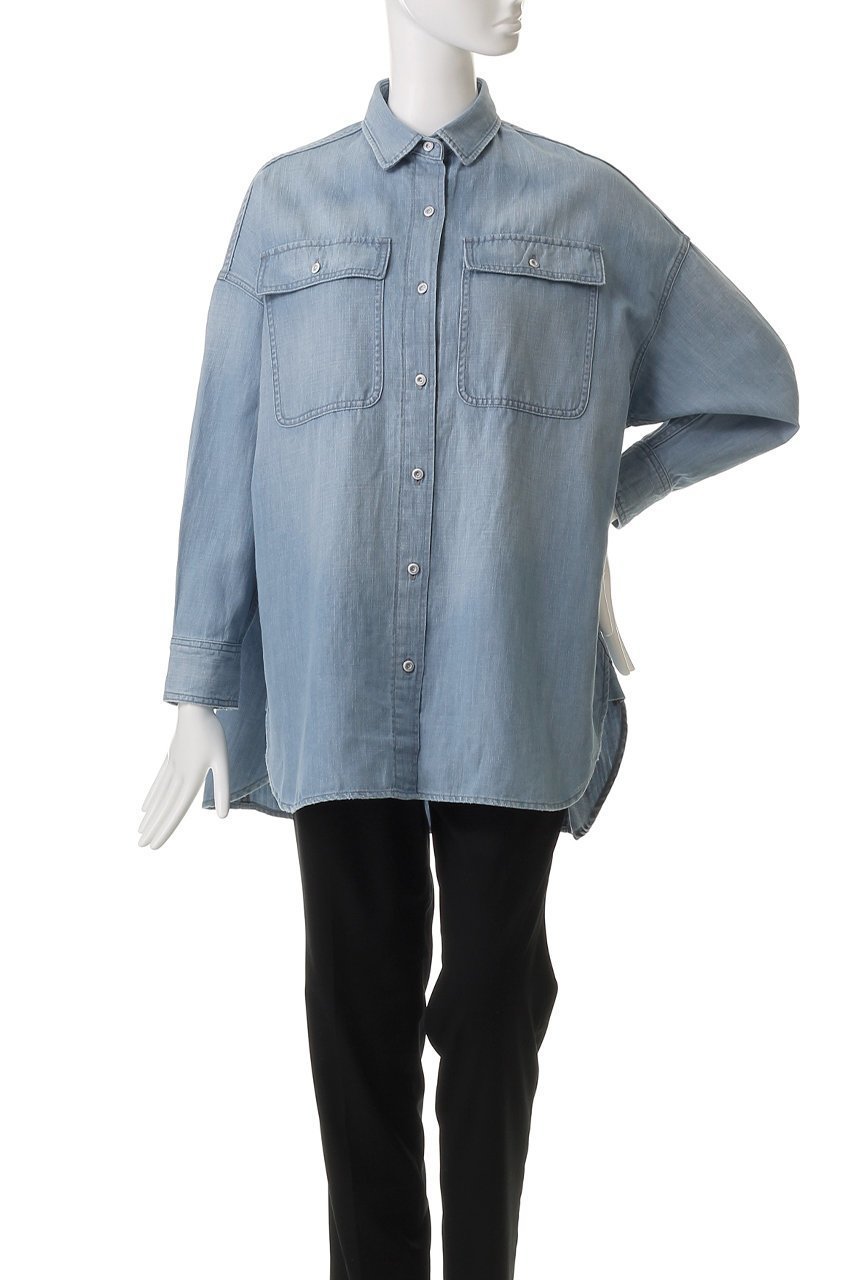 【ヘルシーデニム/Healthy Denim】のBreezy Almond スーパービッグデニムシャツ 人気、トレンドファッション・服の通販 founy(ファニー) 　ファッション　Fashion　レディースファッション　WOMEN　トップス・カットソー　Tops/Tshirt　シャツ/ブラウス　Shirts/Blouses　おすすめ　Recommend　スキニーデニム　Skinny Denim　スリーブ　Sleeve　デニム　Denim　ビッグ　Big　ロング　Long　ワイド　Wide　夏　Summer　春　Spring　S/S・春夏　Ss・Spring/Summer　羽織　Haori　other-2|ID: prp329100004477237 ipo3291000000031561716