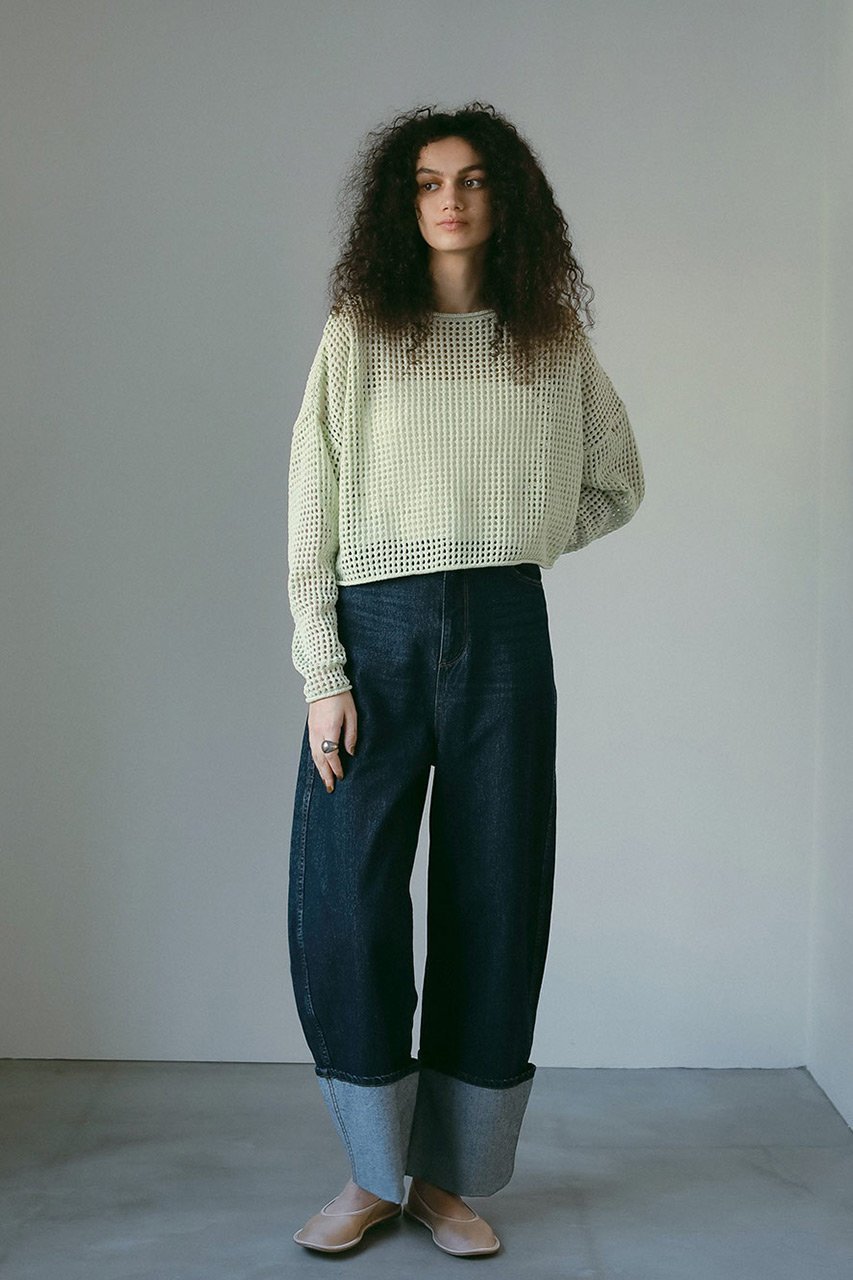 【ハー/HER.】のロールアップカーブデニム 人気、トレンドファッション・服の通販 founy(ファニー) 　ファッション　Fashion　レディースファッション　Fashion for Women　パンツ　Pants & Trousers　デニムパンツ・ジーンズ・美脚デニム　Denim Jeans & Pants　デニム　Denim, Jeans Material　トレンド　Trend, Trending Now　バランス　Balance, Style Balance　ロールアップ　Roll-Up, Cuffed Hem　other-8|ID: prp329100004478966 ipo3291000000032903416
