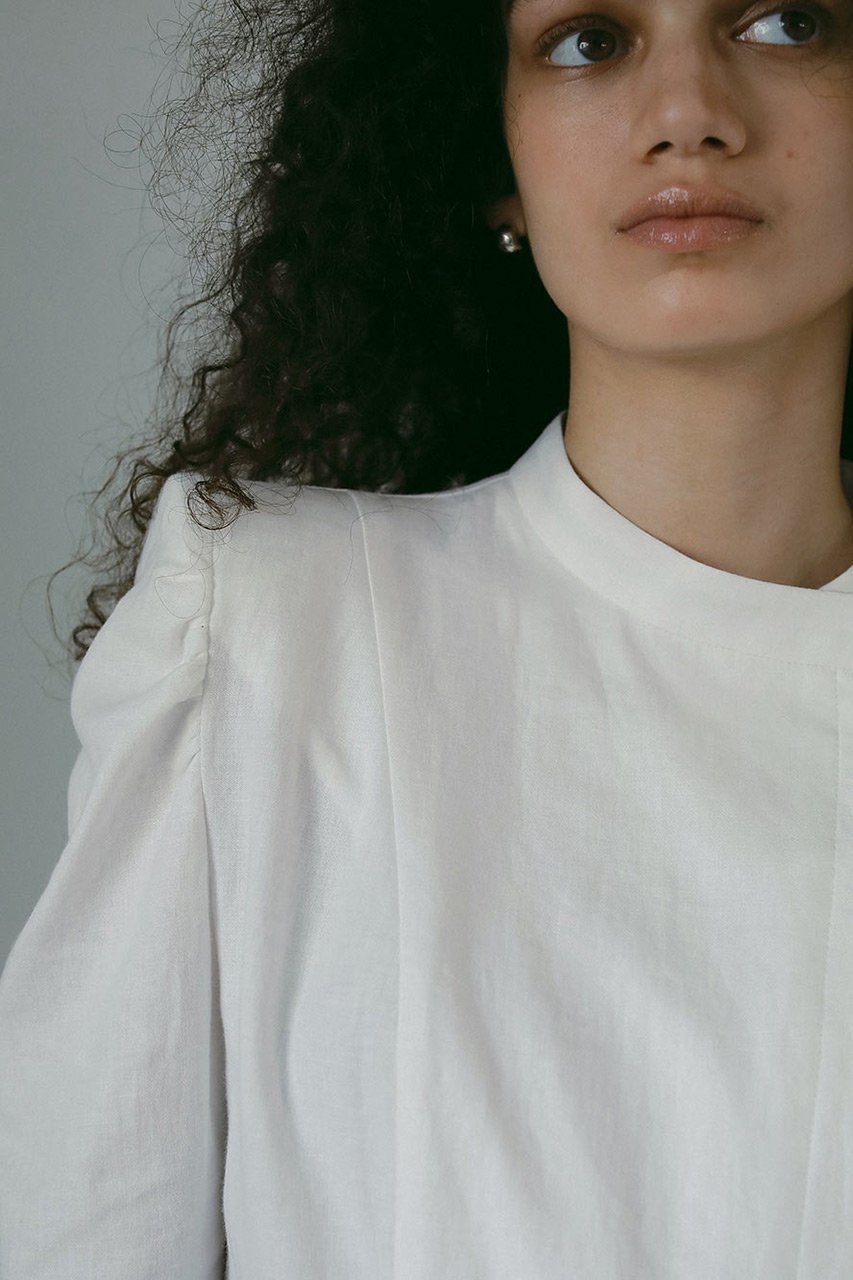 【ハー/HER.】のフロントアシメデザインブラウス 人気、トレンドファッション・服の通販 founy(ファニー) 　ファッション　Fashion　レディースファッション　Fashion for Women　トップス・カットソー　Cut & Sew Tops　シャツ・ブラウス・オフィスカジュアル　Elegant Blouses & Button-Ups　ショルダー　Shoulder, Shoulder Strap　ショート　Short, Short Length　スリーブ　Sleeve, Long Sleeve / Short Sleeve　リネン　Linen, Linen Fabric　other-7|ID: prp329100004478969 ipo3291000000032839907