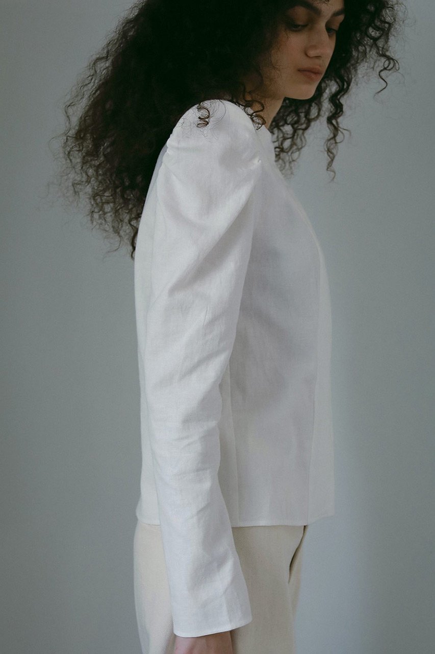 【ハー/HER.】のフロントアシメデザインブラウス 人気、トレンドファッション・服の通販 founy(ファニー) 　ファッション　Fashion　レディースファッション　Fashion for Women　トップス・カットソー　Cut & Sew Tops　シャツ・ブラウス・オフィスカジュアル　Elegant Blouses & Button-Ups　ショルダー　Shoulder, Shoulder Strap　ショート　Short, Short Length　スリーブ　Sleeve, Long Sleeve / Short Sleeve　リネン　Linen, Linen Fabric　other-8|ID: prp329100004478969 ipo3291000000032839913