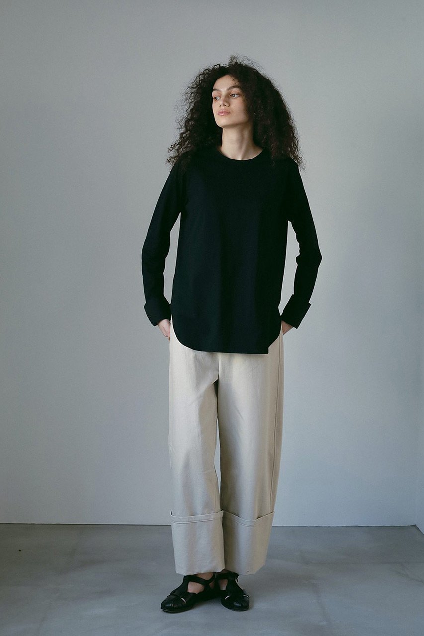 【ハー/HER.】のカフスデザインロングTシャツ 人気、トレンドファッション・服の通販 founy(ファニー) 　ファッション　Fashion　レディースファッション　WOMEN　トップス・カットソー　Tops/Tshirt　シャツ/ブラウス　Shirts/Blouses　ロング / Tシャツ　T-Shirts　カットソー　Cut and Sewn　おすすめ　Recommend　カットソー　Cut And Sew　カフス　Cuffs　スリーブ　Sleeve　ドッキング　Docking　ロング　Long　other-7|ID: prp329100004478970 ipo3291000000031671050