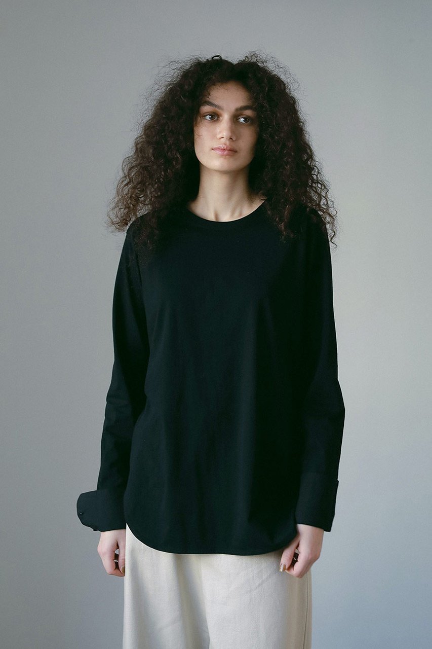 【ハー/HER.】のカフスデザインロングTシャツ 人気、トレンドファッション・服の通販 founy(ファニー) 　ファッション　Fashion　レディースファッション　WOMEN　トップス・カットソー　Tops/Tshirt　シャツ/ブラウス　Shirts/Blouses　ロング / Tシャツ　T-Shirts　カットソー　Cut and Sewn　おすすめ　Recommend　カットソー　Cut And Sew　カフス　Cuffs　スリーブ　Sleeve　ドッキング　Docking　ロング　Long　other-8|ID: prp329100004478970 ipo3291000000031671051