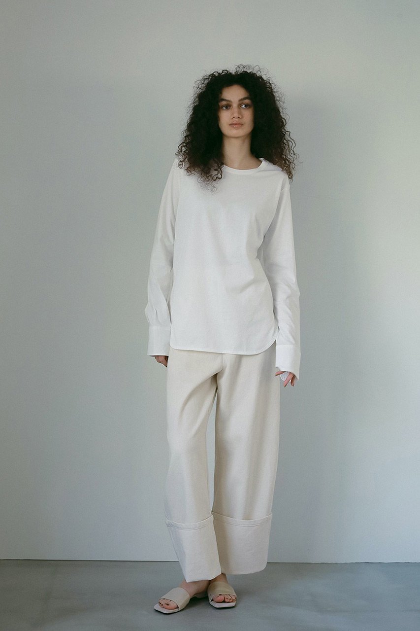 【ハー/HER.】のカフスデザインロングTシャツ 人気、トレンドファッション・服の通販 founy(ファニー) 　ファッション　Fashion　レディースファッション　Fashion for Women　トップス・カットソー　Cut & Sew Tops　シャツ・ブラウス・オフィスカジュアル　Elegant Blouses & Button-Ups　ロングTシャツ・Tシャツ　Longline T-Shirts & Tees　カットソー・ベーシックTシャツ　Cut-and-Sewn Tops / Stretch Tees & Basics　おすすめ　Recommended / Our Picks　カットソー　Cut and Sewn Top　カフス　Cuff Design　スリーブ　Sleeve, Long Sleeve / Short Sleeve　ドッキング　Docking, Mixed Material　ロング　Long, Long-Length　other-8|ID: prp329100004478970 ipo3291000000032792123