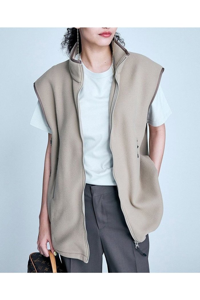 【ブリル/BRILL】のフリースベスト インテリア・キッズ・メンズ・レディースファッション・服の通販 founy(ファニー) https://founy.com/ ファッション Fashion レディースファッション WOMEN アウター Coat Outerwear ジャケット Jackets ジップ Zip ジャケット Jacket ストリング String ベスト Vest リラックス Relax 今季 This Season |ID: prp329100004480635 ipo3291000000031588250