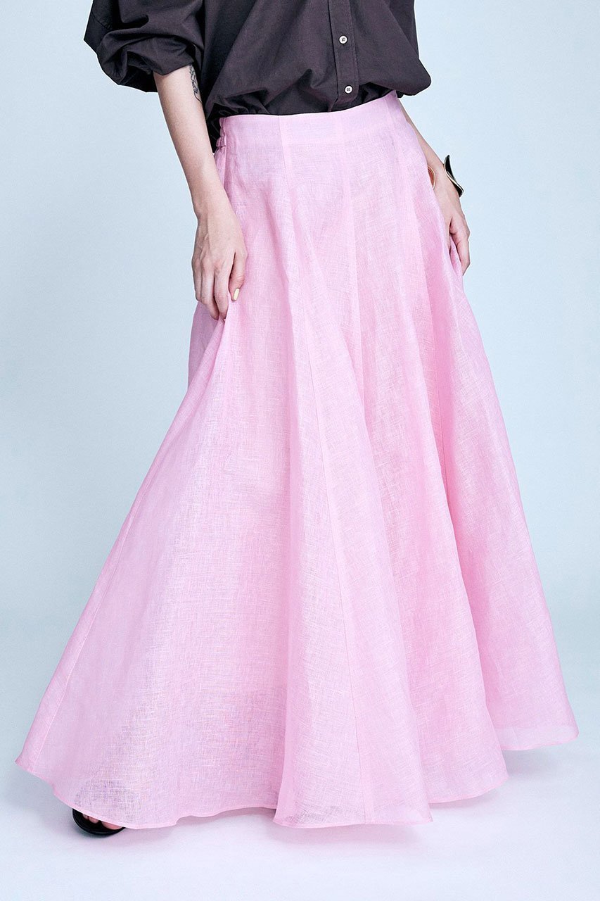 【ブリル/BRILL】のリネンフレアスカート 人気、トレンドファッション・服の通販 founy(ファニー) 　ファッション　Fashion　レディースファッション　WOMEN　スカート　Skirt　Aライン/フレアスカート　Flared A-Line Skirts　ロングスカート　Long Skirt　イタリア　Italy　コーティング　Coating　シンプル　Simple　フレア　Flare　フレアースカート　Flared Skirt　リネン　Linen　ロング　Long　夏　Summer　NEW・新作・新着・新入荷　New Arrivals　 other-1|ID: prp329100004480637 ipo3291000000031588268