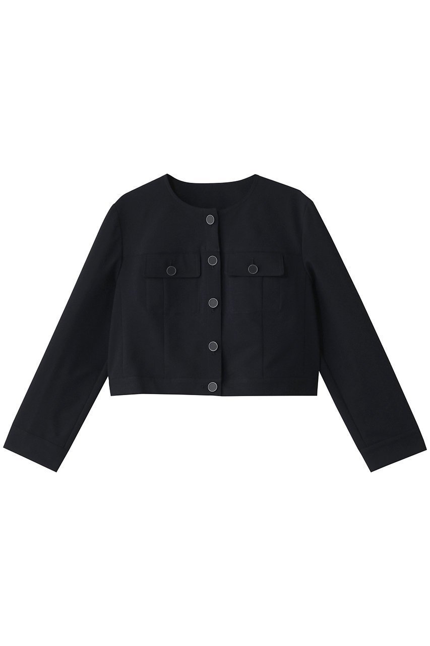 【アナイ/ANAYI】のサッカーストレッチクロップドBZ インテリア・キッズ・メンズ・レディースファッション・服の通販 founy(ファニー) 　ファッション　Fashion　レディースファッション　Fashion for Women　アウター　Coat / Outerwear Collection　レディースジャケット・軽アウター　Jackets　ブルゾンジャケット・スポーティアウター　Blouson Jackets　クロップド　Cropped, Short Length　ジャケット　Jacket, Outerwear　ストレッチ　Stretch, Stretchy Fabric　フラップ　Flap, Flap Pocket　ブルゾン　Blouson, Bomber Jacket　ポケット　Pocket, Pocket Detail　モダン　Modern, Contemporary　ネイビー|ID: prp329100004480643 ipo3291000000032952781