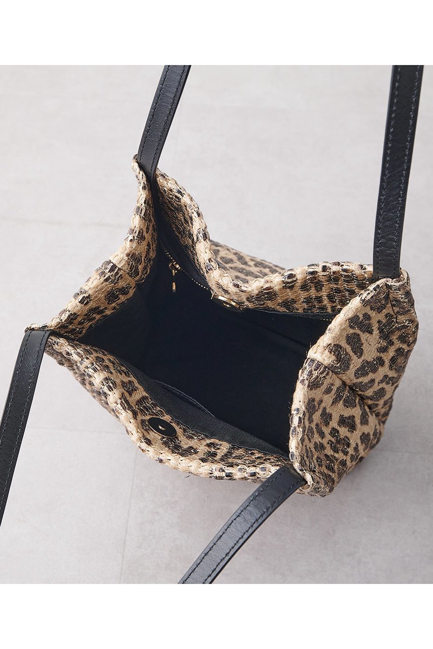 【ウィムガゼット/Whim Gazette】の【NOVIA】別注Straw LEO TOTE 人気、トレンドファッション・服の通販 founy(ファニー) 　ファッション　Fashion　レディースファッション　Fashion for Women　バッグ　Bags　イタリア　Italy　軽量　Lightweight, Ultra Light　シンプル　Simple, Minimal　プリント　Print, Printed Pattern　ポーチ　Pouch, Small Case　別注　Limited Edition, Custom Order　リゾート　Resort, Vacation Style　レオパード　Leopard, Animal Print　おすすめ　Recommended / Our Picks　夏　Summer　other-6|ID: prp329100004480646 ipo3291000000032779158