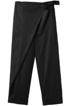 【プレインピープル/PLAIN PEOPLE】のラミーリヨセルラップ風パンツ ブラック|ID: prp329100004480647 ipo3291000000031974516