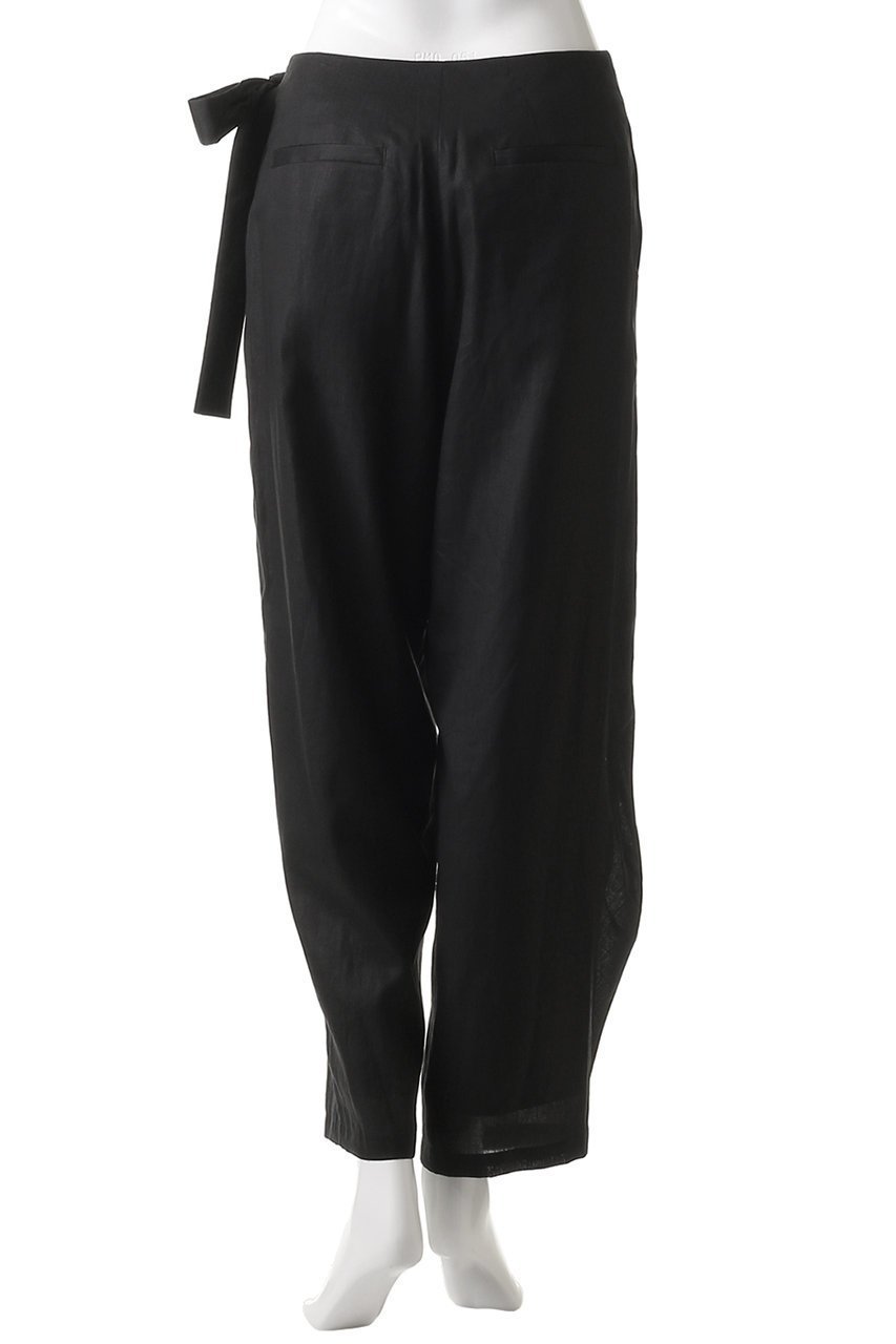 【プレインピープル/PLAIN PEOPLE】のラミーリヨセルラップ風パンツ 人気、トレンドファッション・服の通販 founy(ファニー) 　ファッション　Fashion　レディースファッション　Fashion for Women　パンツ　Pants & Trousers　ラップ　Wrap, Wrap Design　リボン　Ribbon, Bow　リラックス　Relax, Relaxed Fit　エレガント 上品　Elegant　夏　Summer　other-4|ID: prp329100004480647 ipo3291000000032791674