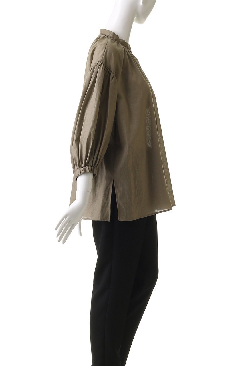 【プレインピープル/PLAIN PEOPLE】のラミーリヨセルプルオーバー 人気、トレンドファッション・服の通販 founy(ファニー) 　ファッション　Fashion　レディースファッション　Fashion for Women　トップス・カットソー　Cut & Sew Tops　シャツ・ブラウス・オフィスカジュアル　Elegant Blouses & Button-Ups　カジュアルプルオーバー・ニットトップス　Pullovers & Knit Tops / Casual Pullovers　ギャザー　Gathered, Ruffled　スリーブ　Sleeve, Long Sleeve / Short Sleeve　ロング　Long, Long-Length　other-3|ID: prp329100004480649 ipo3291000000032808801