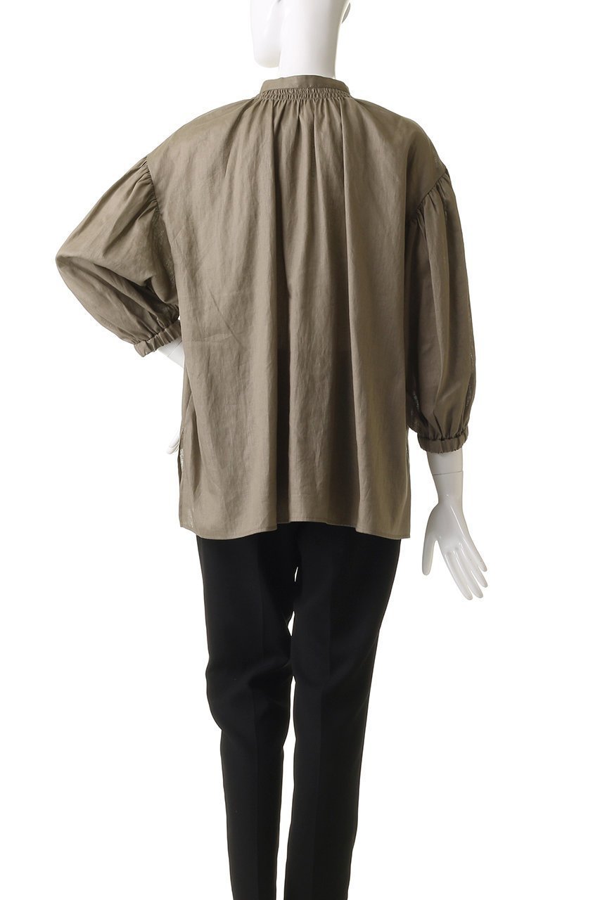 【プレインピープル/PLAIN PEOPLE】のラミーリヨセルプルオーバー 人気、トレンドファッション・服の通販 founy(ファニー) 　ファッション　Fashion　レディースファッション　Fashion for Women　トップス・カットソー　Cut & Sew Tops　シャツ・ブラウス・オフィスカジュアル　Elegant Blouses & Button-Ups　カジュアルプルオーバー・ニットトップス　Pullovers & Knit Tops / Casual Pullovers　ギャザー　Gathered, Ruffled　スリーブ　Sleeve, Long Sleeve / Short Sleeve　ロング　Long, Long-Length　other-4|ID: prp329100004480649 ipo3291000000032808802