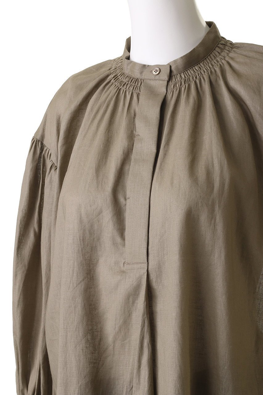 【プレインピープル/PLAIN PEOPLE】のラミーリヨセルプルオーバー 人気、トレンドファッション・服の通販 founy(ファニー) 　ファッション　Fashion　レディースファッション　Fashion for Women　トップス・カットソー　Cut & Sew Tops　シャツ・ブラウス・オフィスカジュアル　Elegant Blouses & Button-Ups　カジュアルプルオーバー・ニットトップス　Pullovers & Knit Tops / Casual Pullovers　ギャザー　Gathered, Ruffled　スリーブ　Sleeve, Long Sleeve / Short Sleeve　ロング　Long, Long-Length　other-5|ID: prp329100004480649 ipo3291000000032808803