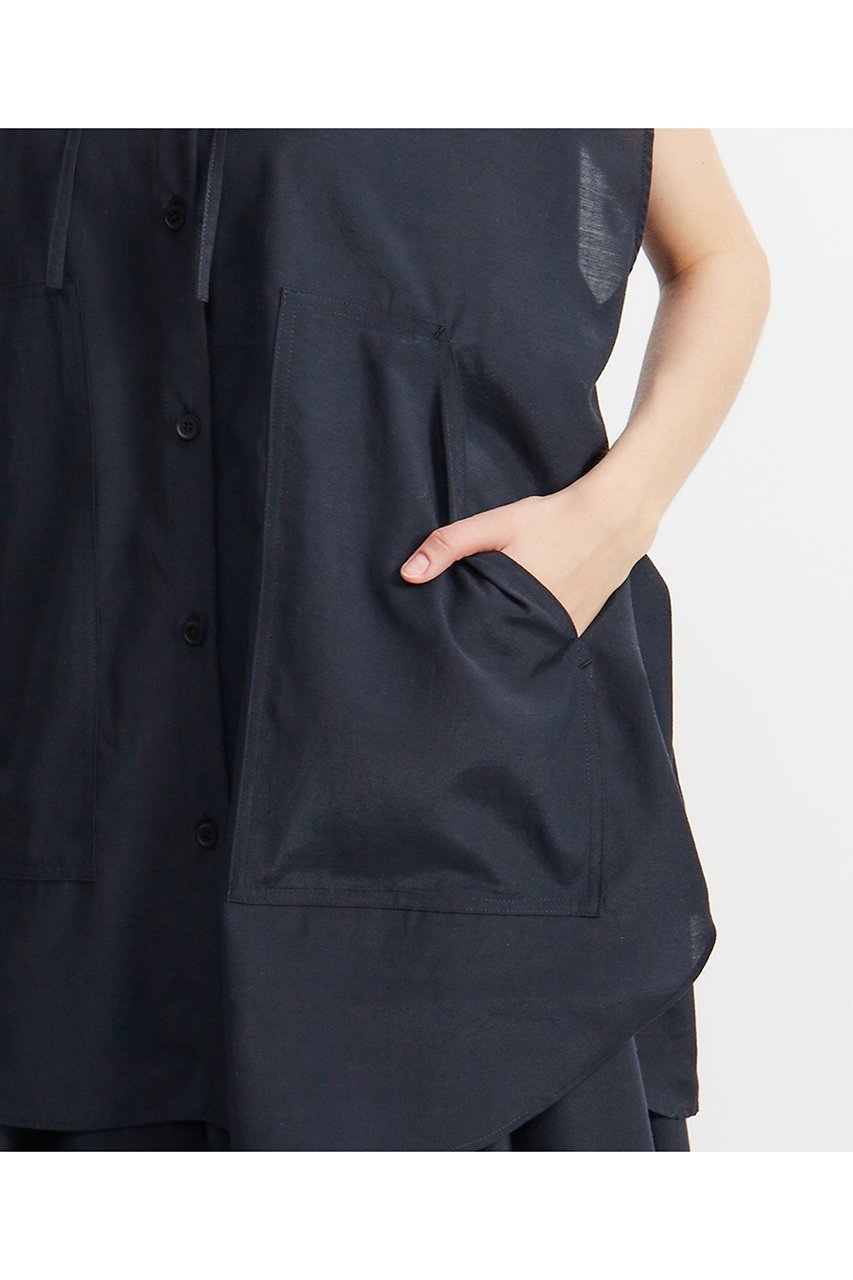 【プレインピープル/PLAIN PEOPLE】のブライトローン撥水フーディブラウス 人気、トレンドファッション・服の通販 founy(ファニー) 　ファッション　Fashion　レディースファッション　WOMEN　トップス・カットソー　Tops/Tshirt　シャツ/ブラウス　Shirts/Blouses　ショート　Short　スリーブ　Sleeve　セットアップ　Set Up　フレンチ　French　再入荷　Restock/Back In Stock/Re Arrival　other-2|ID: prp329100004480655 ipo3291000000031588420