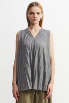 【プレインピープル/PLAIN PEOPLE】のコンパクトプレーンジャージアコーディオンプリーツトップス グレー|ID: prp329100004480660 ipo3291000000032706645