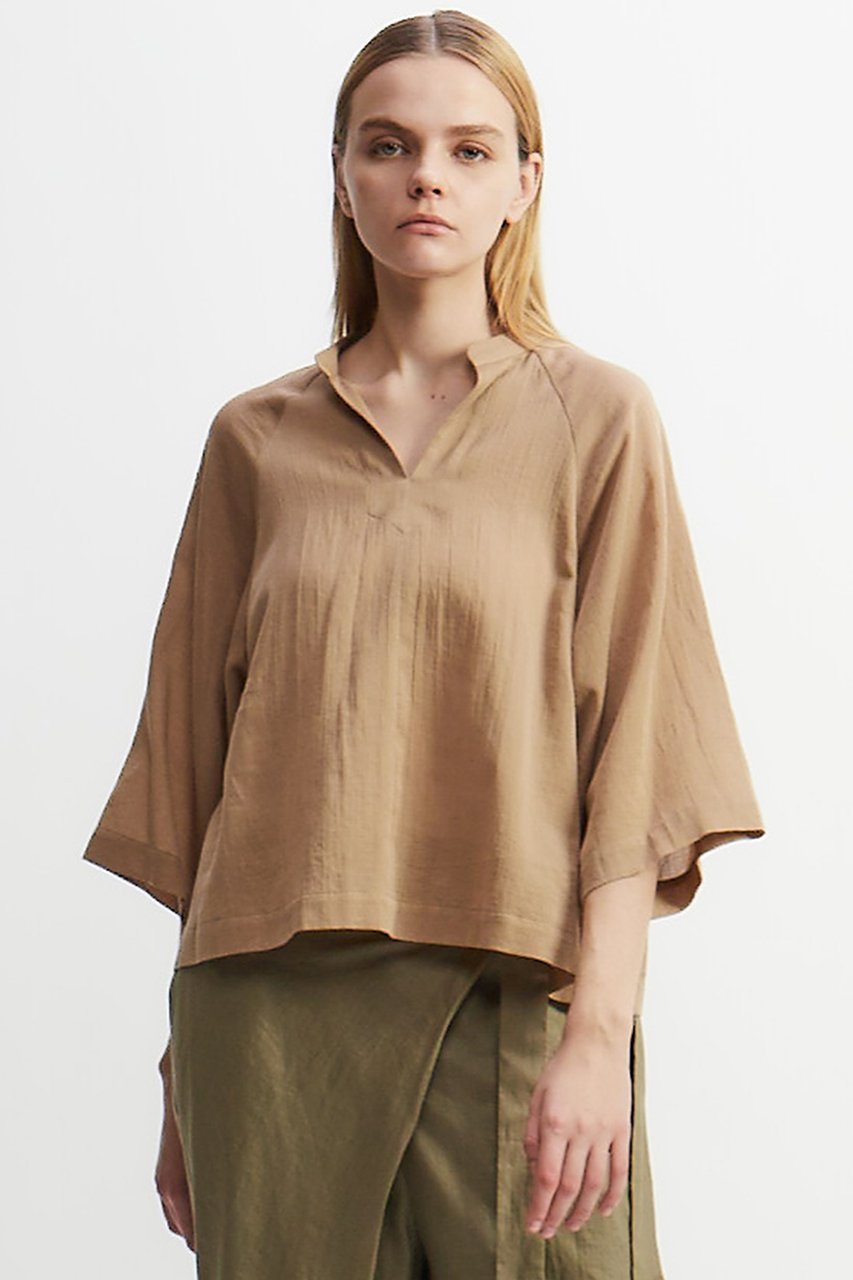【プレインピープル/PLAIN PEOPLE】のドビーサテンプルオーバー 人気、トレンドファッション・服の通販 founy(ファニー) 　ファッション　Fashion　レディースファッション　Fashion for Women　トップス・カットソー　Cut & Sew Tops　シャツ・ブラウス・オフィスカジュアル　Elegant Blouses & Button-Ups　カジュアルプルオーバー・ニットトップス　Pullovers & Knit Tops / Casual Pullovers　シアー　Sheer, See-Through　ショート　Short, Short Length　スリーブ　Sleeve, Long Sleeve / Short Sleeve　other-6|ID: prp329100004480661 ipo3291000000032906771