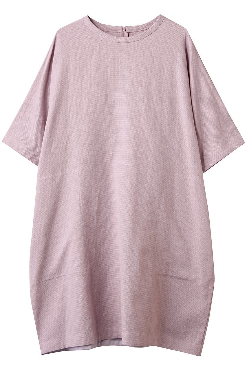 【プレインピープル/PLAIN PEOPLE】の綿リネンパナマチュニックブラウス インテリア・キッズ・メンズ・レディースファッション・服の通販 founy(ファニー) 　ファッション　Fashion　レディースファッション　WOMEN　ワンピース　Dress　チュニック　Tunic　おすすめ　Recommend　チュニック　Tunic　プリーツ　Pleats　リネン　Linen　ロング　Long　エレガント 上品　Elegant　夏　Summer　ピンク|ID: prp329100004480662 ipo3291000000031974523