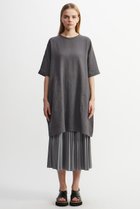 【プレインピープル/PLAIN PEOPLE】の綿リネンパナマチュニックブラウス グレー|ID: prp329100004480662 ipo3291000000032706652