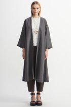 【プレインピープル/PLAIN PEOPLE】の綿リネンパナマフレアーカーディガン グレー|ID: prp329100004480664 ipo3291000000032706659
