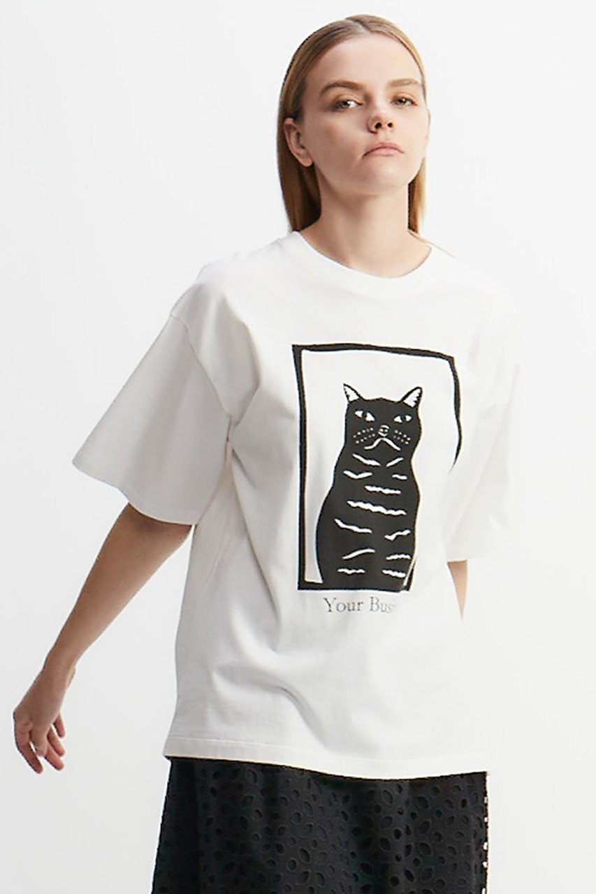 【プレインピープル/PLAIN PEOPLE】のキャットプリントTシャツ 人気、トレンドファッション・服の通販 founy(ファニー) 　ファッション　Fashion　レディースファッション　Fashion for Women　トップス・カットソー　Cut & Sew Tops　シャツ・ブラウス・オフィスカジュアル　Elegant Blouses & Button-Ups　ロングTシャツ・Tシャツ　Longline T-Shirts & Tees　カットソー・ベーシックTシャツ　Cut-and-Sewn Tops / Stretch Tees & Basics　インナー　Innerwear　カーディガン　Cardigan, Knitwear　ショート　Short, Short Length　シンプル　Simple, Minimal　ジャケット　Jacket, Outerwear　スリーブ　Sleeve, Long Sleeve / Short Sleeve　バランス　Balance, Style Balance　フィット　Fit, Slim Fit　ベーシック　Basic, Essential　other-5|ID: prp329100004480666 ipo3291000000032806691