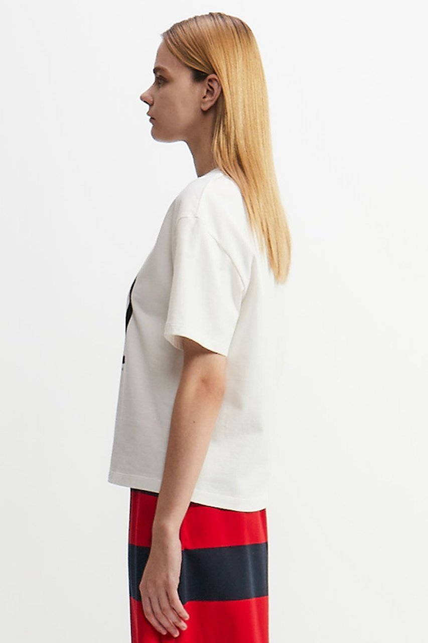 【プレインピープル/PLAIN PEOPLE】のミミズクプリントTシャツ 人気、トレンドファッション・服の通販 founy(ファニー) 　ファッション　Fashion　レディースファッション　Fashion for Women　トップス・カットソー　Cut & Sew Tops　シャツ・ブラウス・オフィスカジュアル　Elegant Blouses & Button-Ups　ロングTシャツ・Tシャツ　Longline T-Shirts & Tees　カットソー・ベーシックTシャツ　Cut-and-Sewn Tops / Stretch Tees & Basics　クロップド　Cropped, Short Length　ショート　Short, Short Length　シンプル　Simple, Minimal　スリーブ　Sleeve, Long Sleeve / Short Sleeve　デニム　Denim, Jeans Material　バランス　Balance, Style Balance　プリント　Print, Printed Pattern　エレガント 上品　Elegant　other-4|ID: prp329100004480667 ipo3291000000032792390