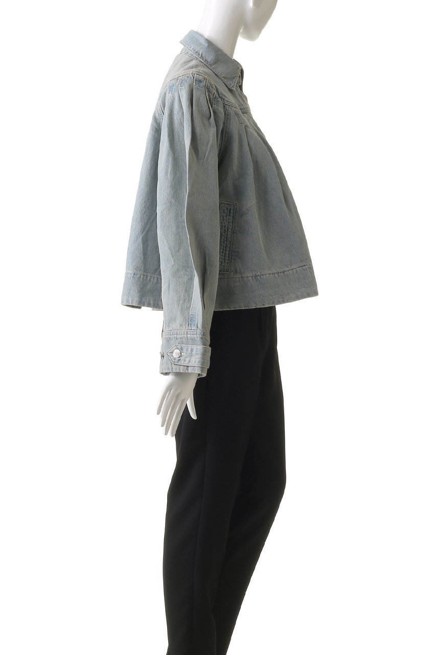 【マーレット/MERLETTE】のEASTON LIGHT WASH デニムジャケット 人気、トレンドファッション・服の通販 founy(ファニー) 　ファッション　Fashion　レディースファッション　WOMEN　アウター　Coat Outerwear　ジャケット　Jackets　デニムジャケット　Denim Jackets　おすすめ　Recommend　ショート　Short　ジャケット　Jacket　デニム　Denim　バランス　Balance　フェミニン　Feminine　ヨーク　Yoke　人気　Popularity　切替　Switching　other-4|ID: prp329100004480710 ipo3291000000031791699
