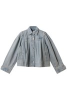 【マーレット/MERLETTE】のEASTON LIGHT WASH デニムジャケット 人気、トレンドファッション・服の通販 founy(ファニー) ファッション Fashion レディースファッション Fashion for Women アウター Coat / Outerwear Collection レディースジャケット・軽アウター Jackets デニムジャケット / カジュアルアウター Denim Jackets おすすめ Recommended / Our Picks ショート Short, Short Length ジャケット Jacket, Outerwear デニム Denim, Jeans Material バランス Balance, Style Balance フェミニン Feminine, Girly ヨーク Yoke, Yoke Design 人気 Popular, Best Seller 切替 Switching, Contrast Panel |ID:prp329100004480710