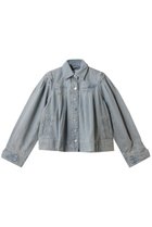 【マーレット/MERLETTE】のEASTON LIGHT WASH デニムジャケット 人気、トレンドファッション・服の通販 founy(ファニー) ファッション Fashion レディースファッション Fashion for Women アウター Coat / Outerwear Collection レディースジャケット・軽アウター Jackets デニムジャケット / カジュアルアウター Denim Jackets おすすめ Recommended / Our Picks ショート Short, Short Length ジャケット Jacket, Outerwear デニム Denim, Jeans Material バランス Balance, Style Balance フェミニン Feminine, Girly ヨーク Yoke, Yoke Design 人気 Popular, Best Seller 切替 Switching, Contrast Panel thumbnail ライトブルー|ID: prp329100004480710 ipo3291000000032949042
