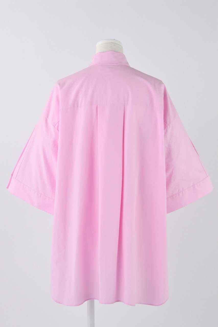 【エンフォルド/ENFOLD】のナチュラルコットン レイヤード5分袖 SH/シャツ 人気、トレンドファッション・服の通販 founy(ファニー) 　ファッション　Fashion　レディースファッション　Fashion for Women　トップス・カットソー　Cut & Sew Tops　シャツ・ブラウス・オフィスカジュアル　Elegant Blouses & Button-Ups　ショート　Short, Short Length　スリーブ　Sleeve, Long Sleeve / Short Sleeve　ドレープ　Drape, Draping Fabric　other-3|ID: prp329100004482856 ipo3291000000035822482