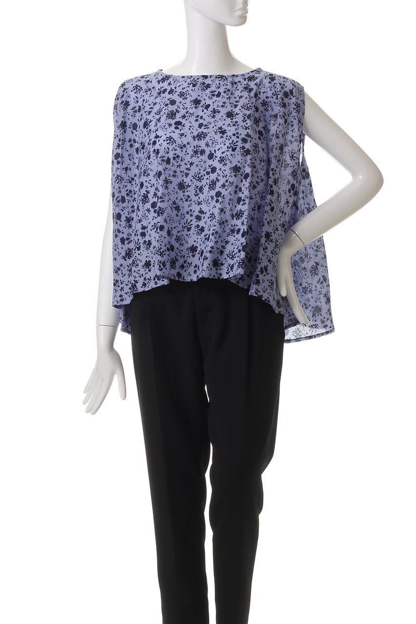 【ミズイロ インド/mizuiro ind】のsmall flower print N/S flare P/O プルオーバー 人気、トレンドファッション・服の通販 founy(ファニー) 　ファッション　Fashion　レディースファッション　Fashion for Women　トップス・カットソー　Cut & Sew Tops　キャミソール&ノースリーブ　Camisoles & Sleeveless Tops　シャツ・ブラウス・オフィスカジュアル　Elegant Blouses & Button-Ups　カジュアルプルオーバー・ニットトップス　Pullovers & Knit Tops / Casual Pullovers　イレギュラーヘム　Irregular Hem　シアー　Sheer, See-Through　スリーブ　Sleeve, Long Sleeve / Short Sleeve　ノースリーブ　Sleeveless, No-Sleeve　フラワー　Flower, Floral　フレア　Flare, Flared　other-2|ID: prp329100004482858 ipo3291000000032857005