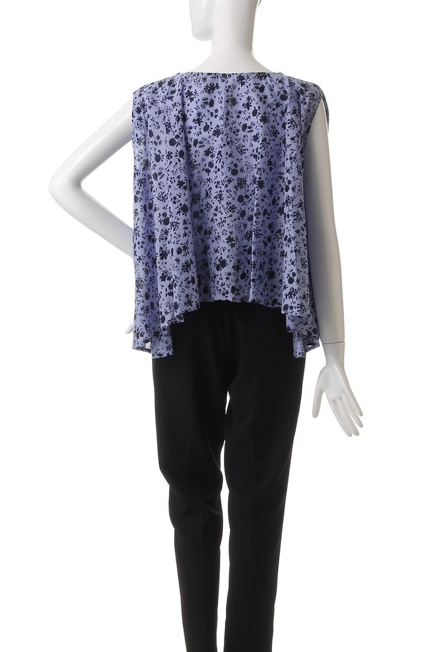 【ミズイロ インド/mizuiro ind】のsmall flower print N/S flare P/O プルオーバー 人気、トレンドファッション・服の通販 founy(ファニー) 　ファッション　Fashion　レディースファッション　Fashion for Women　トップス・カットソー　Cut & Sew Tops　キャミソール&ノースリーブ　Camisoles & Sleeveless Tops　シャツ・ブラウス・オフィスカジュアル　Elegant Blouses & Button-Ups　カジュアルプルオーバー・ニットトップス　Pullovers & Knit Tops / Casual Pullovers　イレギュラーヘム　Irregular Hem　シアー　Sheer, See-Through　スリーブ　Sleeve, Long Sleeve / Short Sleeve　ノースリーブ　Sleeveless, No-Sleeve　フラワー　Flower, Floral　フレア　Flare, Flared　other-4|ID: prp329100004482858 ipo3291000000036071271