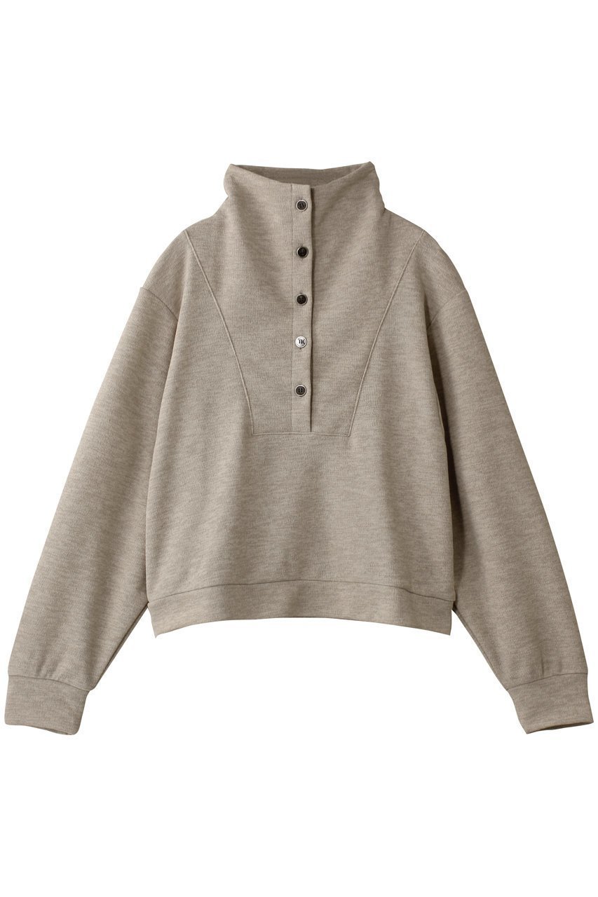 【ミディウミソリッド/MIDIUMISOLID】のh/neck short PO.S プルオーバー インテリア・キッズ・メンズ・レディースファッション・服の通販 founy(ファニー) 　ファッション　Fashion　レディースファッション　Fashion for Women　トップス・カットソー　Cut & Sew Tops　シャツ・ブラウス・オフィスカジュアル　Elegant Blouses & Button-Ups　レディースパーカー・カジュアルフーディー　Casual Hoodies & Sweatshirts　ロングTシャツ・Tシャツ　Longline T-Shirts & Tees　カジュアルプルオーバー・ニットトップス　Pullovers & Knit Tops / Casual Pullovers　スウェット・クルーネックトップス　Sweatshirts & Crewnecks / Relaxed Fit Sweat Tops　カットソー・ベーシックTシャツ　Cut-and-Sewn Tops / Stretch Tees & Basics　トレンド　Trend, Trending Now　ドレープ　Drape, Draping Fabric　ハイネック　High Neck, Mock Neck　ボトム　Bottoms, Lower Wear　ルーズ　Loose, Oversized　ワイド　Wide, Wide Fit　beige|ID: prp329100004482859 ipo3291000000035844121