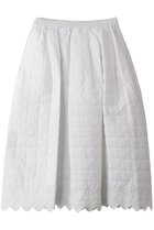 【ミディウミソリッド/MIDIUMISOLID】のembroidery quilting skirt.M スカート off white|ID: prp329100004482861 ipo3291000000032824605