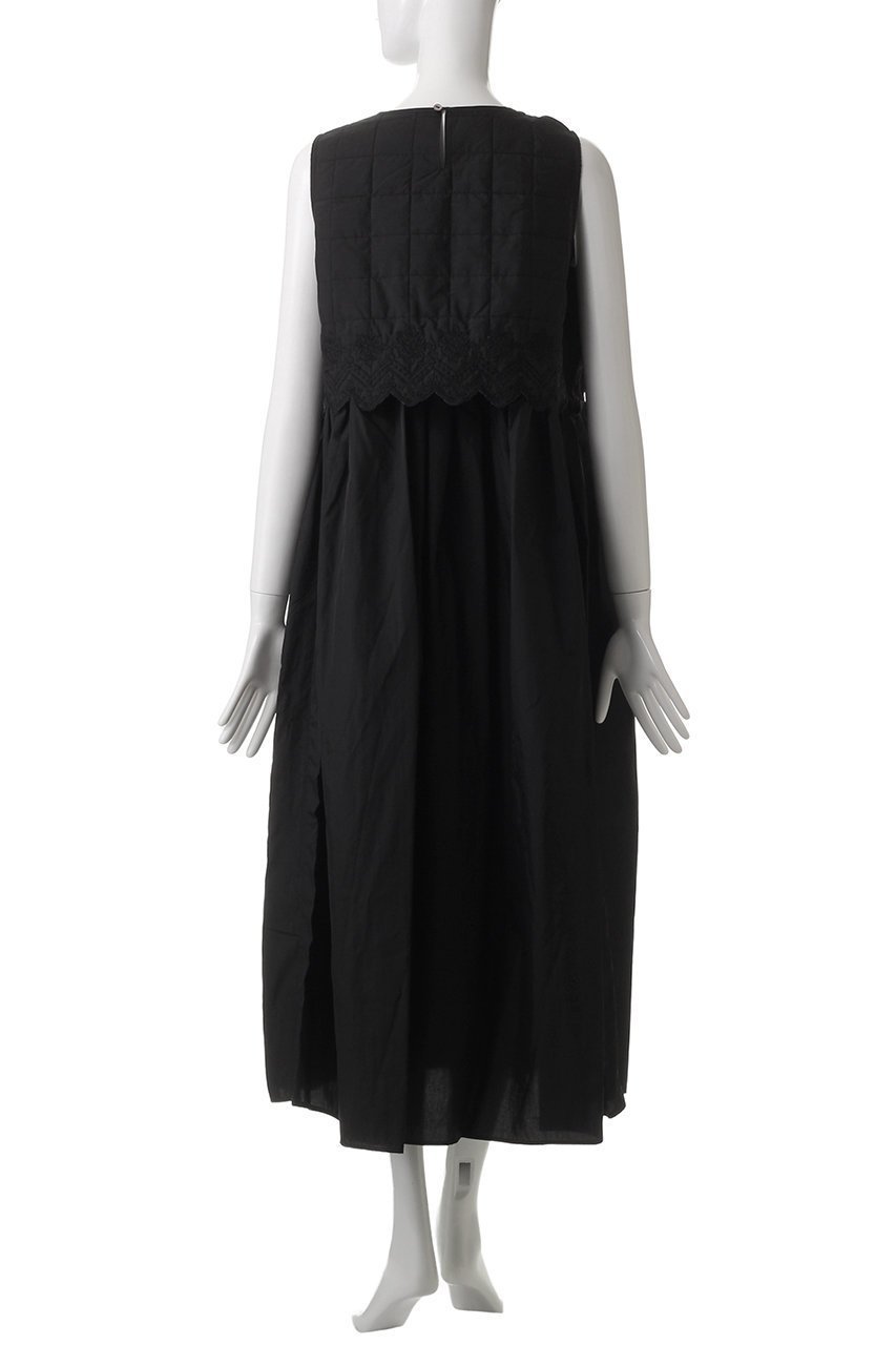 【ミディウミソリッド/MIDIUMISOLID】のembroidery quilting layered OP.M ワンピース 人気、トレンドファッション・服の通販 founy(ファニー) 　ファッション　Fashion　レディースファッション　Fashion for Women　ワンピース　Dresses　チュニック　Tunic Tops & Dresses　キルティング　Quilted, Quilting　シューズ　Shoes, Footwear　チュニック　Tunic, Long Top　ベスト　Vest, Waistcoat　ロング　Long, Long-Length　エレガント 上品　Elegant　other-4|ID: prp329100004482862 ipo3291000000032872553