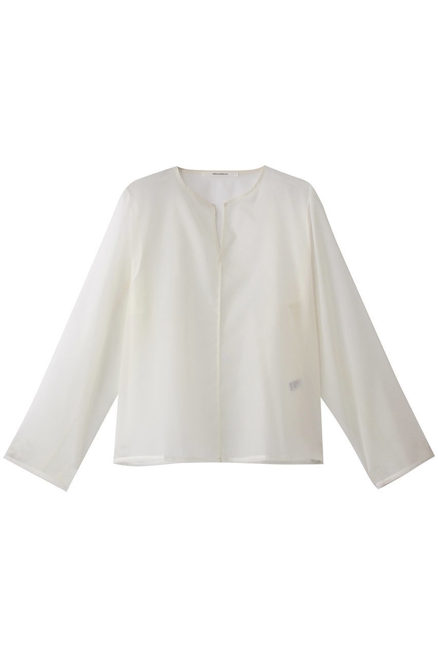 【ミディウミソリッド/MIDIUMISOLID】のsheer skipper PO.M プルオーバー インテリア・キッズ・メンズ・レディースファッション・服の通販 founy(ファニー) 　ファッション　Fashion　レディースファッション　WOMEN　トップス・カットソー　Tops/Tshirt　シャツ/ブラウス　Shirts/Blouses　プルオーバー　Pullover　インナー　Inner　キャミワンピース　Cami Dress　シアー　Sheer　シンプル　Simple　スキッパー　Skipper　スリーブ　Sleeve　デコルテ　Decolletage　ロング　Long　エレガント 上品　Elegant　ivory|ID: prp329100004482863 ipo3291000000031602422