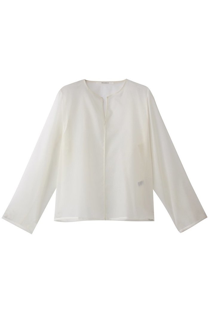 【ミディウミソリッド/MIDIUMISOLID】のsheer skipper PO.M プルオーバー インテリア・キッズ・メンズ・レディースファッション・服の通販 founy(ファニー) https://founy.com/ ファッション Fashion レディースファッション Fashion for Women トップス・カットソー Cut & Sew Tops シャツ・ブラウス・オフィスカジュアル Elegant Blouses & Button-Ups カジュアルプルオーバー・ニットトップス Pullovers & Knit Tops / Casual Pullovers インナー Innerwear キャミワンピース Cami Dress, Slip Dress シアー Sheer, See-Through シンプル Simple, Minimal スキッパー Skipper, Open Collar スリーブ Sleeve, Long Sleeve / Short Sleeve デコルテ Décolleté, Neckline ロング Long, Long-Length エレガント 上品 Elegant |ID: prp329100004482863 ipo3291000000036396834