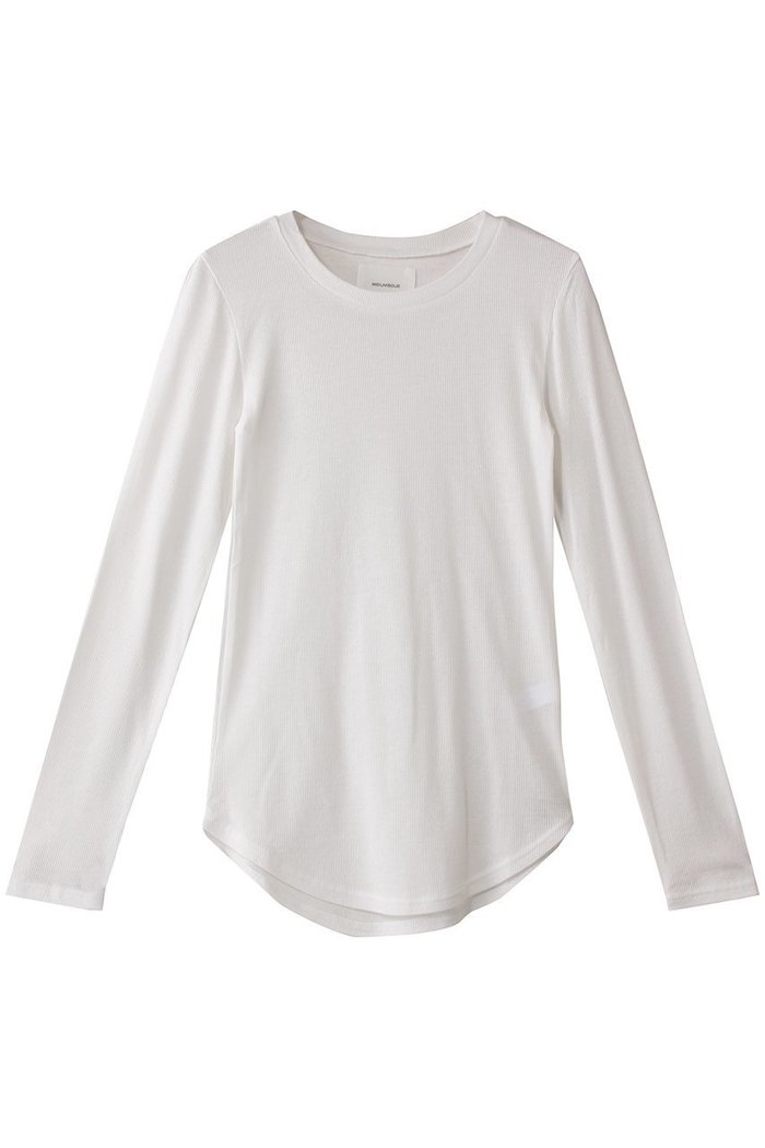 【ミディウミソリッド/MIDIUMISOLID】のlong slv rib top トップ インテリア・キッズ・メンズ・レディースファッション・服の通販 founy(ファニー) https://founy.com/ ファッション Fashion レディースファッション Fashion for Women トップス・カットソー Cut & Sew Tops シャツ・ブラウス・オフィスカジュアル Elegant Blouses & Button-Ups おすすめ Recommended / Our Picks エレガント 上品 Elegant シアー Sheer, See-Through シンプル Simple, Minimal スリーブ Sleeve, Long Sleeve / Short Sleeve デニム Denim, Jeans Material フィット Fit, Slim Fit ロング Long, Long-Length |ID: prp329100004482864 ipo3291000000035468748