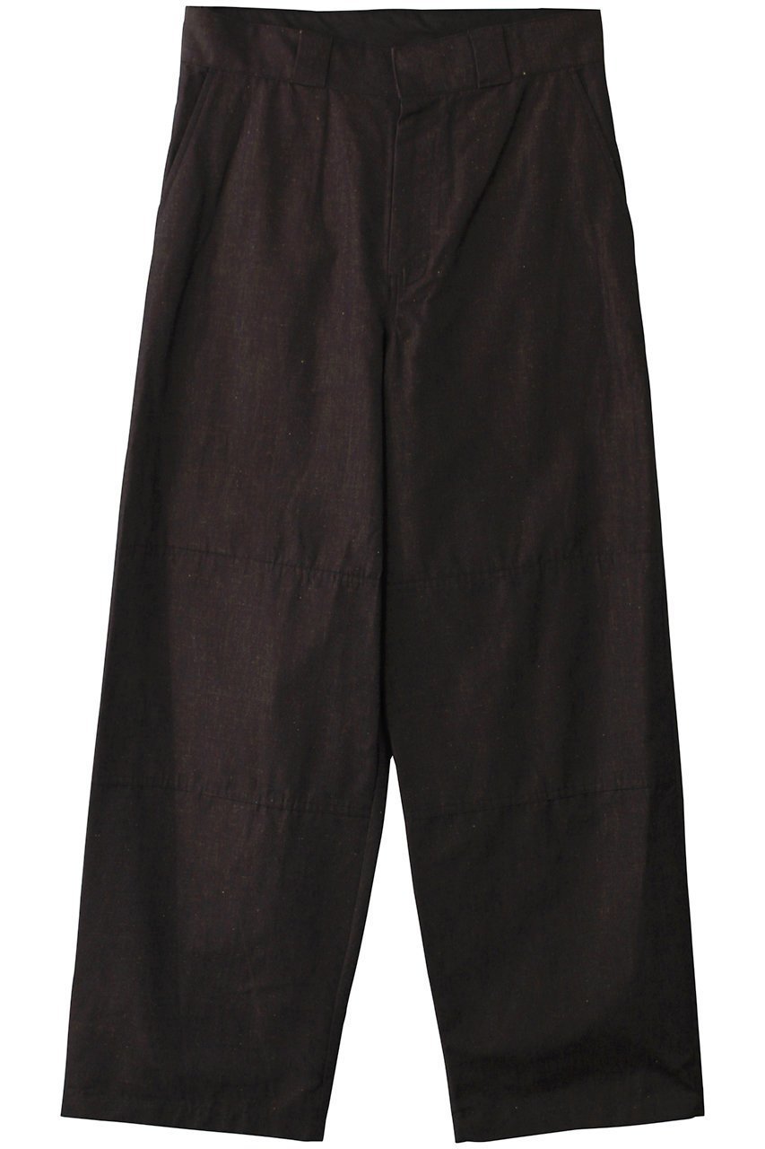 【ミディウミソリッド/MIDIUMISOLID】のcotton linen patch PT パンツ インテリア・キッズ・メンズ・レディースファッション・服の通販 founy(ファニー) 　ファッション　Fashion　レディースファッション　Fashion for Women　パンツ　Pants & Trousers　スタイリッシュ　Stylish, Fashionable　ストレート　Straight, Straight Cut　ベーシック　Basic, Essential　リネン　Linen, Linen Fabric　リラックス　Relax, Relaxed Fit　ワイド　Wide, Wide Fit　navy|ID: prp329100004482867 ipo3291000000032910164