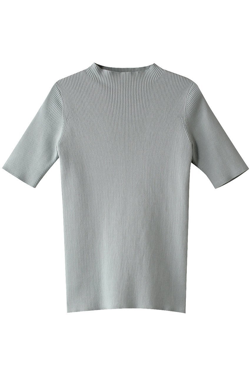 【ミディウミソリッド/MIDIUMISOLID】のbottle neck H/S rib top.S トップ インテリア・キッズ・メンズ・レディースファッション・服の通販 founy(ファニー) 　ファッション　Fashion　レディースファッション　WOMEN　トップス・カットソー　Tops/Tshirt　シャツ/ブラウス　Shirts/Blouses　インナー　Inner　ショート　Short　シンプル　Simple　ジャケット　Jacket　スリーブ　Sleeve　ボトルネック　Bottleneck　エレガント 上品　Elegant　l.blue|ID: prp329100004482869 ipo3291000000031602468