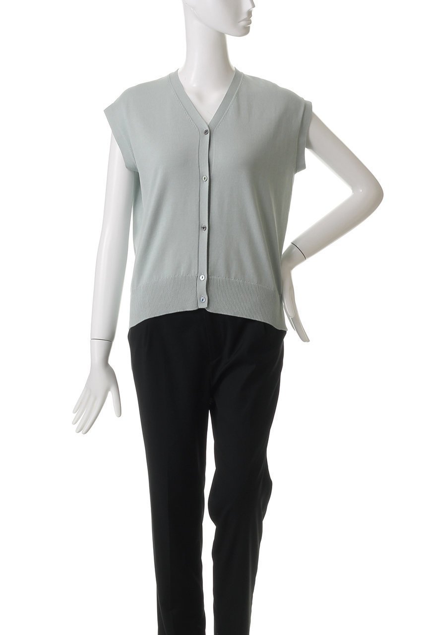 【ミディウミソリッド/MIDIUMISOLID】のN/S V neck C/D.S カーディガン 人気、トレンドファッション・服の通販 founy(ファニー) 　ファッション　Fashion　レディースファッション　WOMEN　トップス・カットソー　Tops/Tshirt　ニット　Knit Tops　カーディガン　Cardigans　カーディガン　Cardigan　シンプル　Simple　半袖　Short Sleeve　夏　Summer　春　Spring　S/S・春夏　Ss・Spring/Summer　other-2|ID: prp329100004482870 ipo3291000000031602478