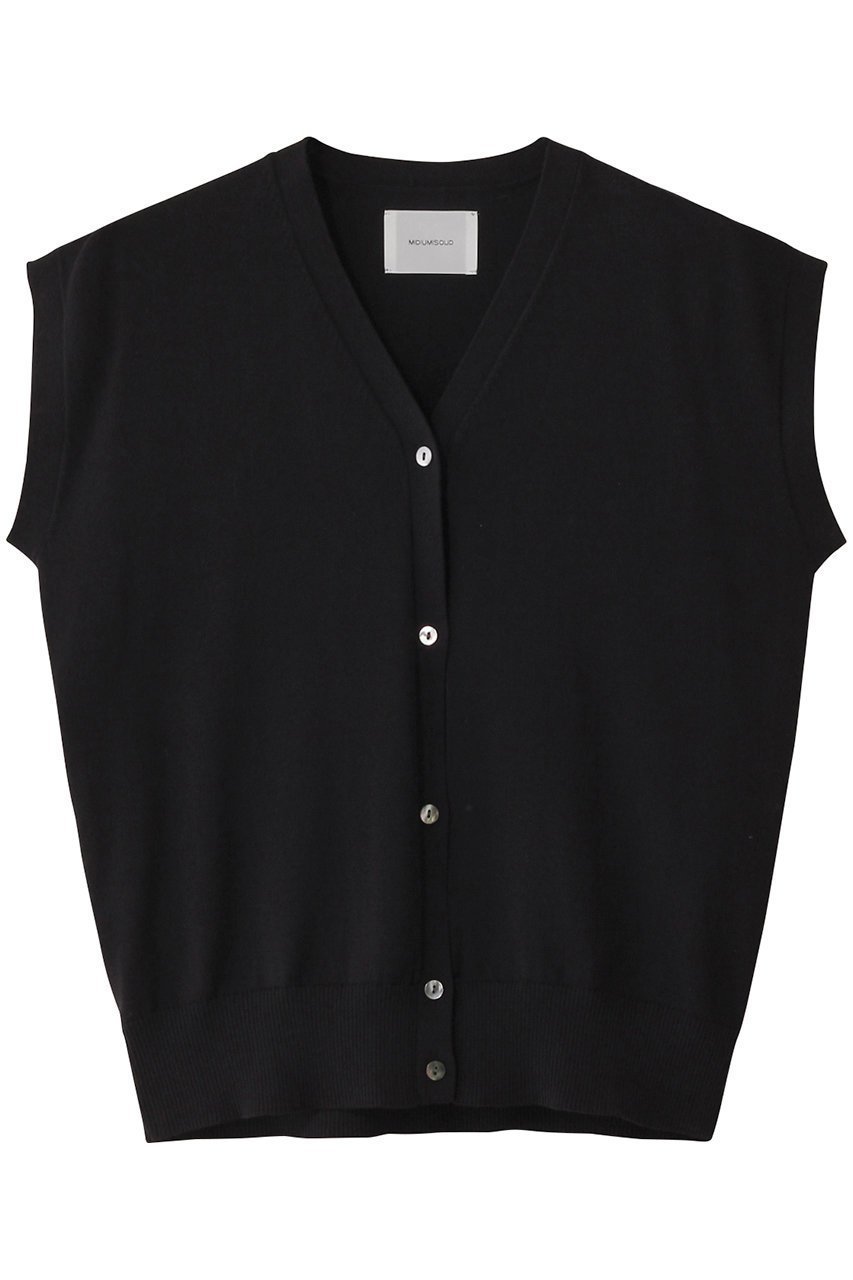 【ミディウミソリッド/MIDIUMISOLID】のN/S V neck C/D.S カーディガン インテリア・キッズ・メンズ・レディースファッション・服の通販 founy(ファニー) 　ファッション　Fashion　レディースファッション　Fashion for Women　トップス・カットソー　Cut & Sew Tops　ニット　Knit Tops & Sweaters　カーディガン・羽織り　Layered Style Cardigans　カーディガン　Cardigan, Knitwear　シンプル　Simple, Minimal　半袖　Short Sleeve, Half Sleeve　夏　Summer　春　Spring　S/S・春夏　SS, Spring/Summer, Warm Season　black|ID: prp329100004482870 ipo3291000000032952052