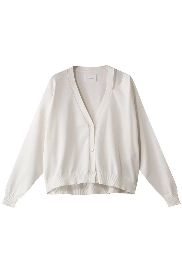 【ミディウミソリッド/MIDIUMISOLID】のcut out neck wide C/D.S カーディガン インテリア・キッズ・メンズ・レディースファッション・服の通販 founy(ファニー) https://founy.com/ ファッション Fashion レディースファッション WOMEN トップス・カットソー Tops/Tshirt ニット Knit Tops カーディガン Cardigans アシンメトリー Asymmetry カーディガン Cardigan ショート Short 定番 Standard 無地 Plain Color |ID: prp329100004482871 ipo3291000000031602482