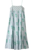 【ヌキテパ/NE QUITTEZ PAS】のCOTTON JACQUARD LILY プリント キャミソールドレス グリーン|ID: prp329100004482872 ipo3291000000032862909