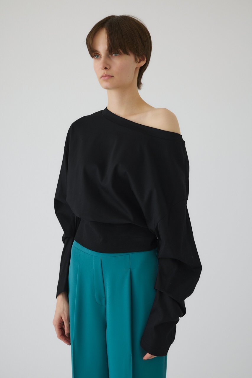 【リムアーク/RIM.ARK】のSleeve tuck cut tops/カットソー 人気、トレンドファッション・服の通販 founy(ファニー) 　ファッション　Fashion　レディースファッション　WOMEN　トップス・カットソー　Tops/Tshirt　シャツ/ブラウス　Shirts/Blouses　ロング / Tシャツ　T-Shirts　カットソー　Cut and Sewn　おすすめ　Recommend　カットソー　Cut And Sew　スリーブ　Sleeve　ロング　Long　other-2|ID: prp329100004482873 ipo3291000000032219779