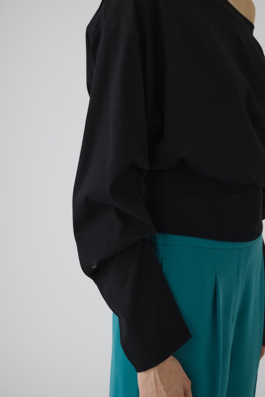 【リムアーク/RIM.ARK】のSleeve tuck cut tops/カットソー 人気、トレンドファッション・服の通販 founy(ファニー) 　ファッション　Fashion　レディースファッション　Fashion for Women　トップス・カットソー　Cut & Sew Tops　シャツ・ブラウス・オフィスカジュアル　Elegant Blouses & Button-Ups　ロングTシャツ・Tシャツ　Longline T-Shirts & Tees　カットソー・ベーシックTシャツ　Cut-and-Sewn Tops / Stretch Tees & Basics　おすすめ　Recommended / Our Picks　カットソー　Cut and Sewn Top　スリーブ　Sleeve, Long Sleeve / Short Sleeve　ロング　Long, Long-Length　other-6|ID: prp329100004482873 ipo3291000000035421653