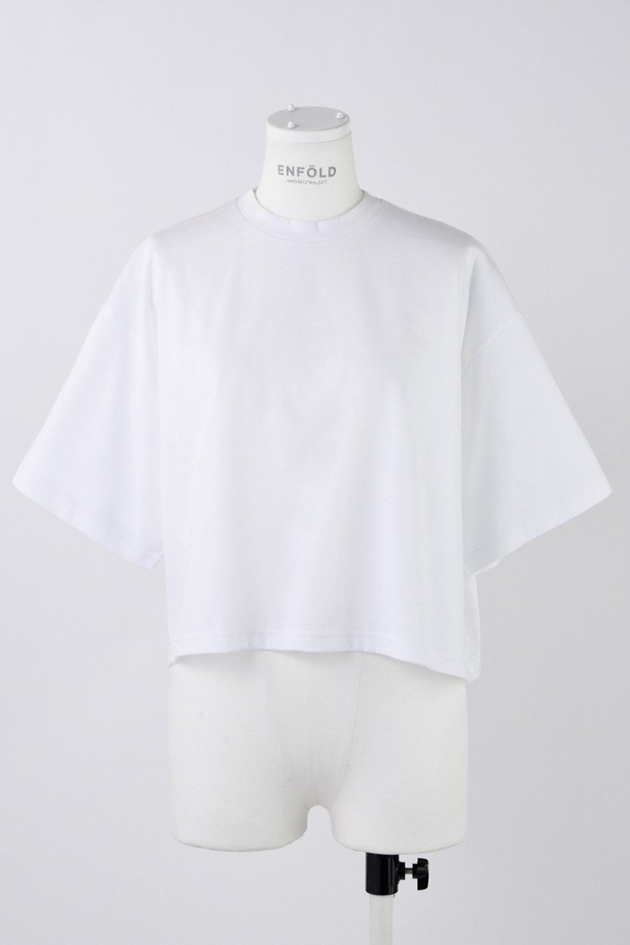 【エンフォルド/ENFOLD】のハード天竺 BOXワイド T/SH Tシャツ インテリア・キッズ・メンズ・レディースファッション・服の通販 founy(ファニー) https://founy.com/ ファッション Fashion レディースファッション Fashion for Women トップス・カットソー Cut & Sew Tops シャツ・ブラウス・オフィスカジュアル Elegant Blouses & Button-Ups ロングTシャツ・Tシャツ Longline T-Shirts & Tees カットソー・ベーシックTシャツ Cut-and-Sewn Tops / Stretch Tees & Basics クロップド Cropped, Short Length ショート Short, Short Length スリーブ Sleeve, Long Sleeve / Short Sleeve ルーズ Loose, Oversized ワイド Wide, Wide Fit |ID: prp329100004482875 ipo3291000000036148761