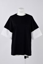 【エンフォルド/ENFOLD】のスビン天竺 レイヤード T/SH Tシャツ ブラック|ID: prp329100004482879 ipo3291000000036148769