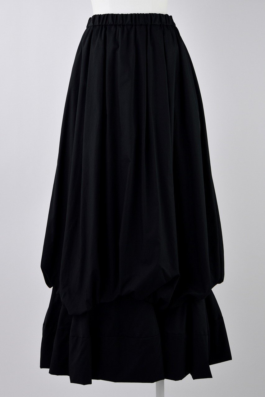 【エンフォルド/ENFOLD】のSoftタイプライター タックへム SK/スカート インテリア・キッズ・メンズ・レディースファッション・服の通販 founy(ファニー) 　ファッション　Fashion　レディースファッション　Fashion for Women　スカート　Skirts　ロングスカート　Long Skirts / Maxi & Midi Skirts　タイプライター　Typewriter Fabric, Crisp Cotton　バルーン　Balloon, Balloon Silhouette　フレア　Flare, Flared　ロング　Long, Long-Length　ブラック|ID: prp329100004482881 ipo3291000000035936332