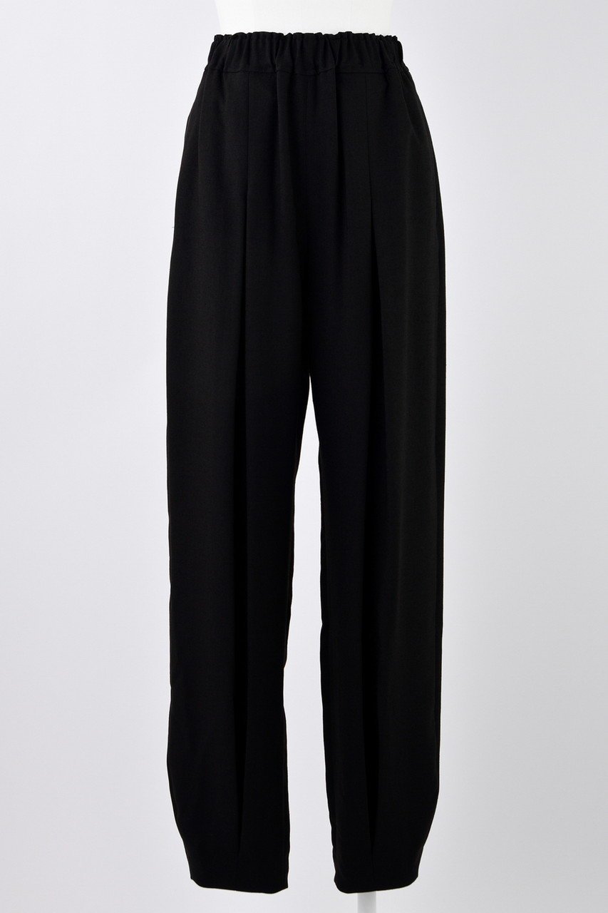 【エンフォルド/ENFOLD】のリネンライク ドレープテーパード TR/トラウザー・パンツ インテリア・キッズ・メンズ・レディースファッション・服の通販 founy(ファニー) 　ファッション　Fashion　レディースファッション　Fashion for Women　パンツ　Pants & Trousers　2024年　2024　2024春夏・S/S　Spring/Summer 2024 SS24　クラシカル　Classical, Vintage-Inspired　ジョーゼット　Georgette, Semi-Sheer Fabric　チェック　Check, Plaid, Tartan　ドレープ　Drape, Draping Fabric　ブラック|ID: prp329100004482884 ipo3291000000032902091