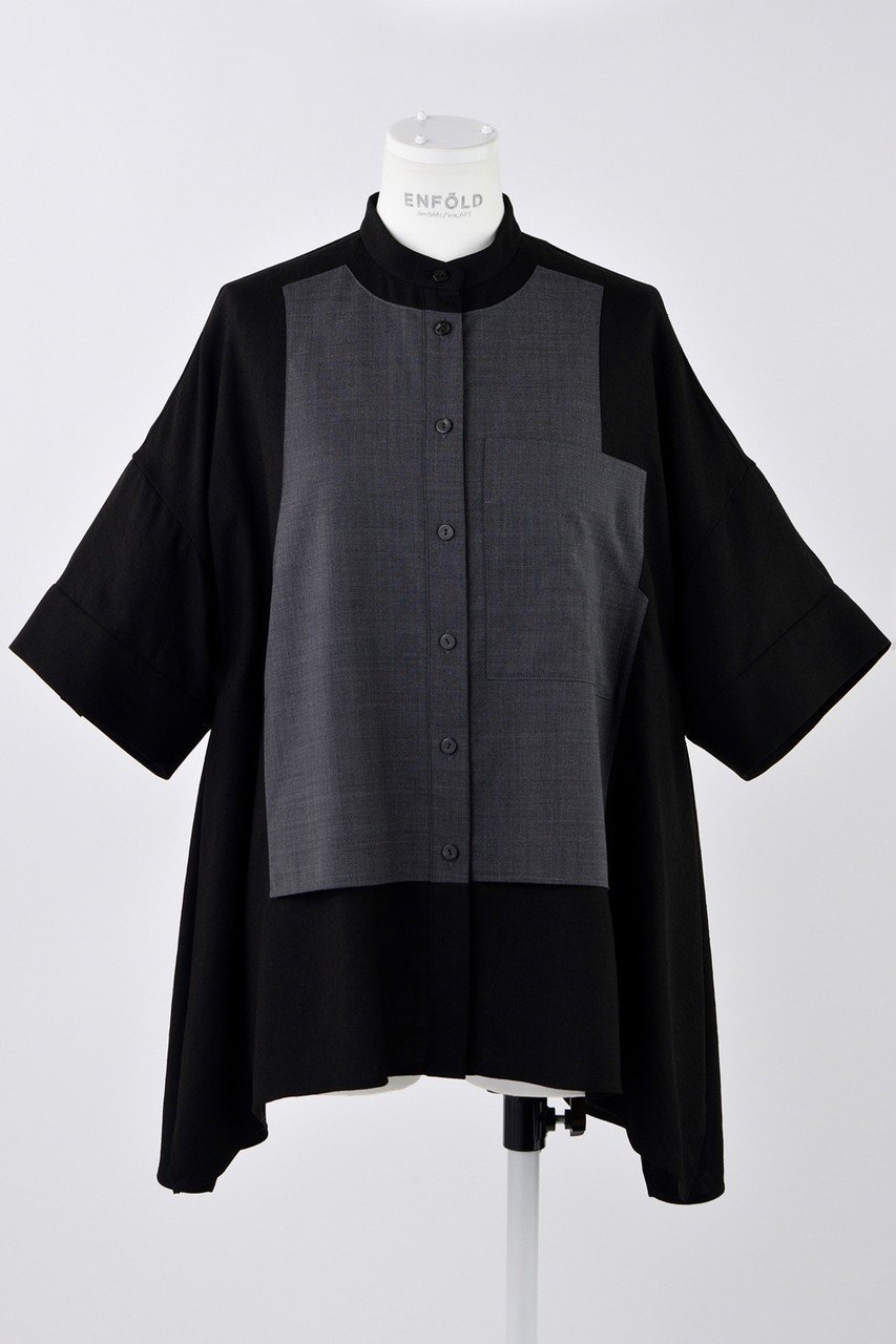 【エンフォルド/ENFOLD】のリネンライク ベストドッキング SH/シャツ 人気、トレンドファッション・服の通販 founy(ファニー) 　ファッション　Fashion　レディースファッション　Fashion for Women　アウター　Coat / Outerwear Collection　トップス・カットソー　Cut & Sew Tops　キャミソール&ノースリーブ　Camisoles & Sleeveless Tops　シャツ・ブラウス・オフィスカジュアル　Elegant Blouses & Button-Ups　ベスト&ジレ / 重ね着スタイル　Vests & Gilets　カッティング　Cutting Detail　スクエア　Square, Square Shape　ドッキング　Docking, Mixed Material　ドレープ　Drape, Draping Fabric　ノースリーブ　Sleeveless, No-Sleeve　ベスト　Vest, Waistcoat　夏　Summer　定番　Standard, Basic Item　 other-1|ID: prp329100004482887 ipo3291000000032835801